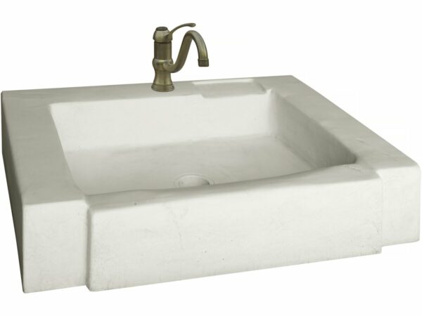 Évier "Modène" en Pierre Reconstituée Beige 74x57x15.5 cm – Idéal Rénovation Cuisine Intérieure et Extérieure