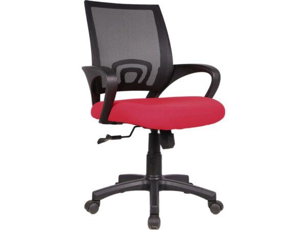 Fauteuil de bureau à roulettes "Dana" Noir/Rouge - Confort et Design Optimum