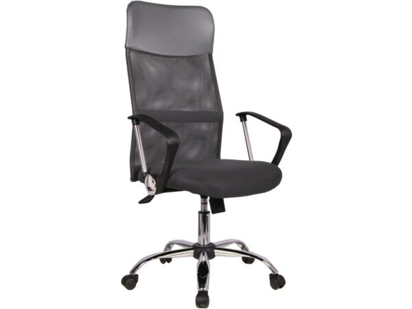 Fauteuil de bureau à roulettes Gris "Tino" – Confort Ajustable et Design Moderne