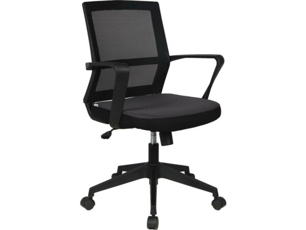 Fauteuil de bureau à roulettes "Philippe" - Gris, confort ajustable et design moderne