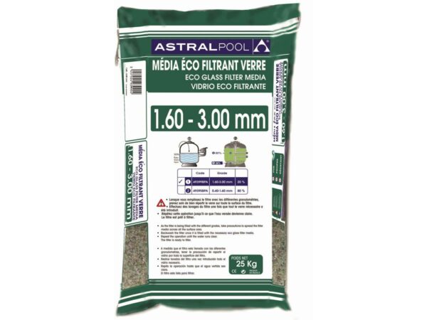 Verre Éco Filtrant 1.6 - 3 mm – Sac de 25 kg pour Rénovation et Aménagement