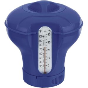 Diffuseur de Chlore Flottant avec Thermomètre Intégré pour Piscine - Sécurité et Praticité