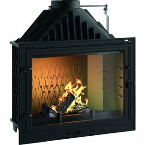 Insert Foyer à Bois "800 Primo" - Poêle à Bois Compact 12 KW Anthracite, 84.9 x 79.5 x 49.4 cm, Performance Énergétique Optimale