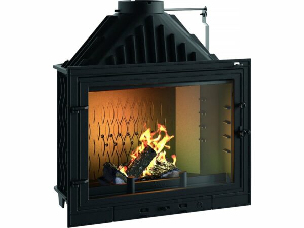 Insert Foyer à Bois "800 Primo" - Poêle à Bois Compact 12 KW Anthracite, 84.9 x 79.5 x 49.4 cm, Performance Énergétique Optimale