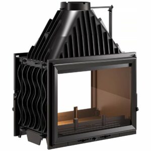 Foyer à Bois Double Face 700 Volet - 12 kW, Origine France Garantie, Flamme Verte 7 Étoiles