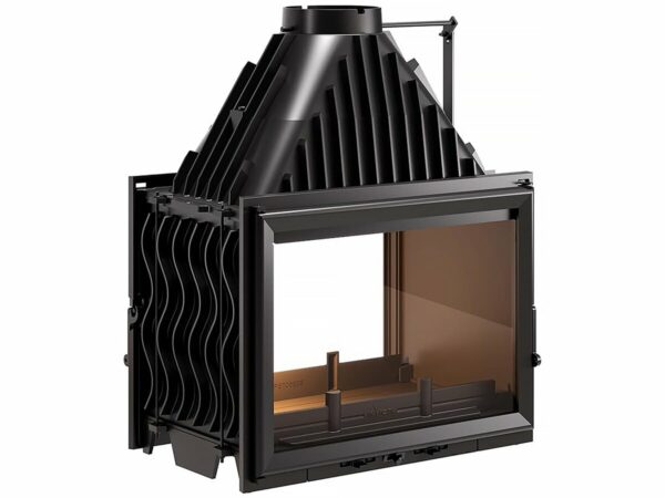 Foyer à Bois Double Face 700 Volet - 12 kW, Origine France Garantie, Flamme Verte 7 Étoiles