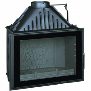 Foyer à Bûche 700 Grand Angle Volet – 12 kW, Design Moderne et Efficacité Élevée