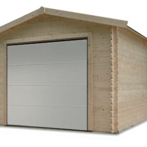 Garage en bois "Traditional" 18.19 m² – Structure en madriers de 28 mm, Dimensions 3.58 x 5.08 m