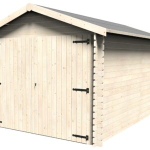 Garage en Bois Gamache 14,24 m² – Structure robuste 28 mm, Facile à monter