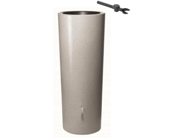 Kit Réservoir "Stone" 350 L en Silver – Solution de Récupération d'Eau Hors Sol