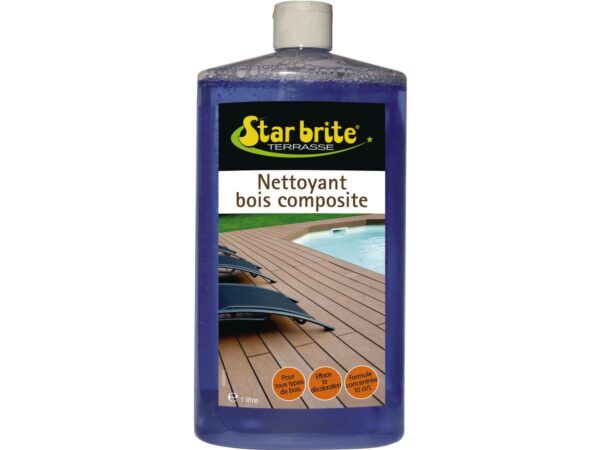 Nettoyant Terrasse Concentré Spécial Bois Composite - 1L | Nettoyant Écologique et Efficace