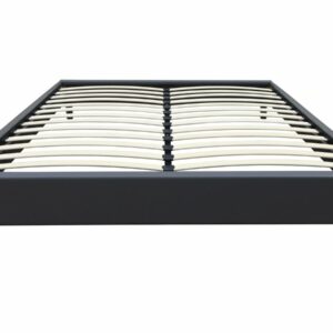 Sommier "Andy" 160x200 cm Gris Anthracite en PVC et Bois - Support Ferme et Durable