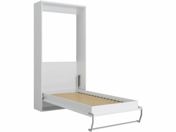 Lit escamotable "SMA" 90x200 cm Blanc - Gain d'espace moderne et sécurisé