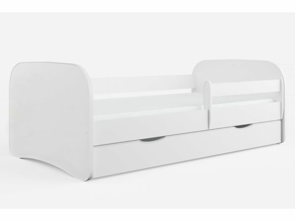 Lit Enfant Blanc "Babydreams" 160x80 cm avec Tiroir de Rangement – Confort et Sécurité pour la Chambre de votre Enfant