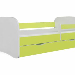 Lit enfant "Babydreams" 160x80 cm Vert avec Tiroir de Rangement - Sécurité et Fonctionnalité