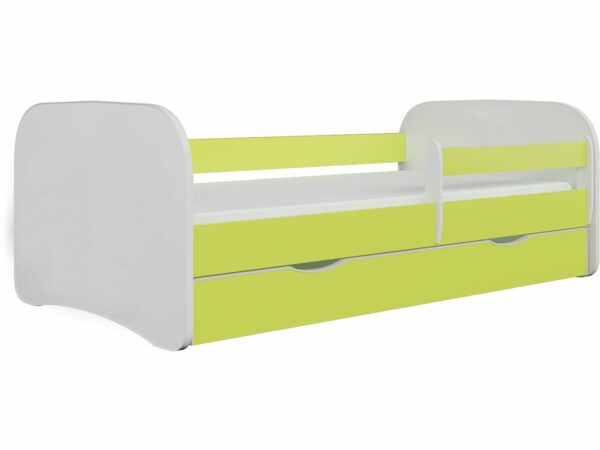 Lit enfant "Babydreams" 160x80 cm Vert avec Tiroir de Rangement - Sécurité et Fonctionnalité