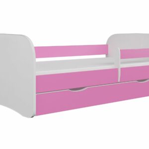 Lit enfant Rose "Babydreams" 160x80 cm - Sécurité et Rangement