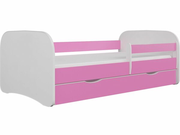 Lit enfant Rose "Babydreams" 160x80 cm - Sécurité et Rangement