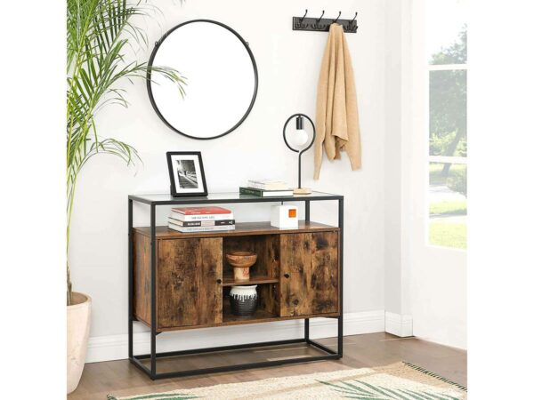 Buffet Lowell en Bois et Acier – Élégance Rustique et Design Moderne pour votre Maison