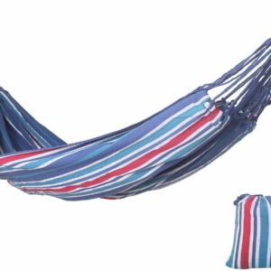 Toile Hamac Jardin "Dallas" 3.6 m Bleu – Résistante, Douce et Facile à Ranger