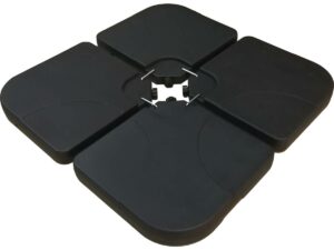 Pied de parasol 4 dalles à lester jusqu’à 3 x 3 – 52L – Noir