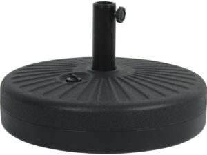 Dalle circulaire à lester pour parasol de jardin – Noir