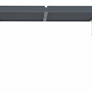 Pergola bioclimatique adossée Windsor 3x4m Anthracite avec LED – Solution élégante pour votre extérieur
