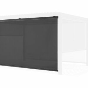 Store Enrouleur pour Pergola 370x204 cm Gris Anthracite - Protection Anti-UV, Anti-Rouille, Imperméable