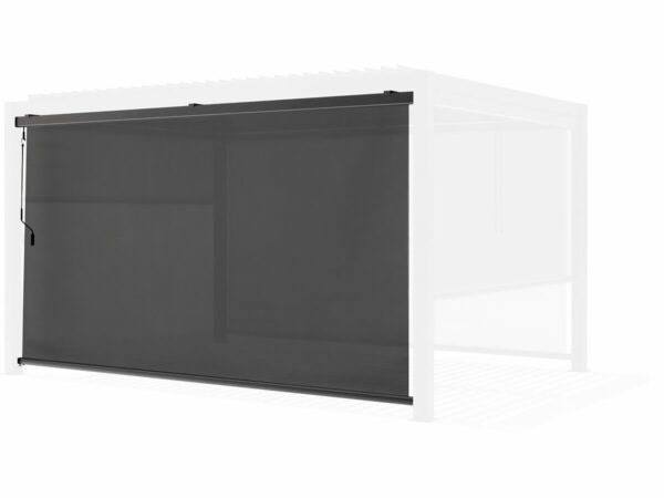 Store Enrouleur pour Pergola 370x204 cm Gris Anthracite - Protection Anti-UV, Anti-Rouille, Imperméable