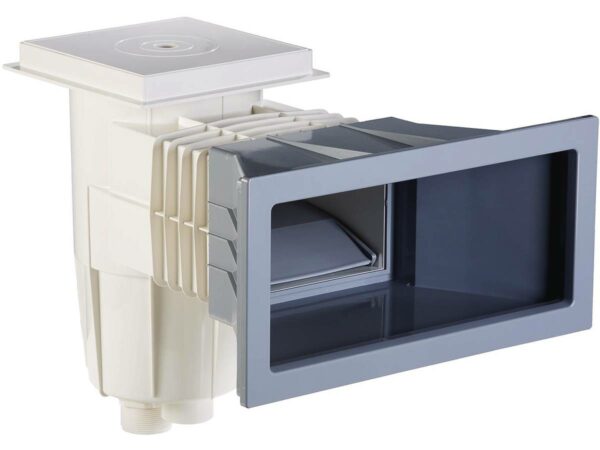 Skimmer standard 15 L "Parker" - Grande meurtrière - Gris | Matériel de piscine et rénovation