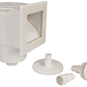 Mini-skimmer avec bouche - Blanc | Outil de piscine compact et facile à installer
