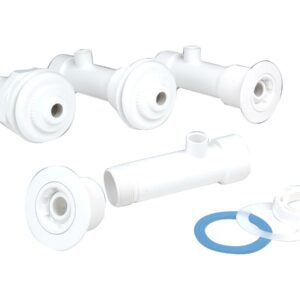Kit Hydromassage pour Piscine Liner 19 cm - Blanc - Accessoire de Rénovation Piscine