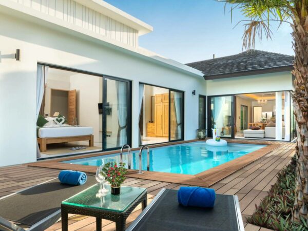 Piscine en Bois Rectangle "Aruba" 5x3m - Kit Hors Sol en Pin Traité et Liner 75/100