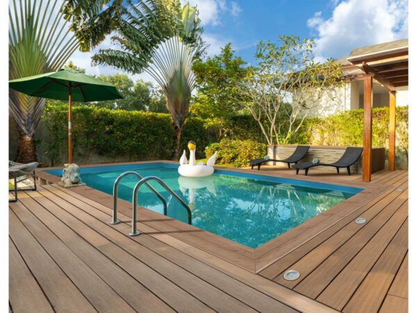 Piscine en bois rectangle "Panama" 6,20 x 4,10 m - Structure robuste, facile à installer