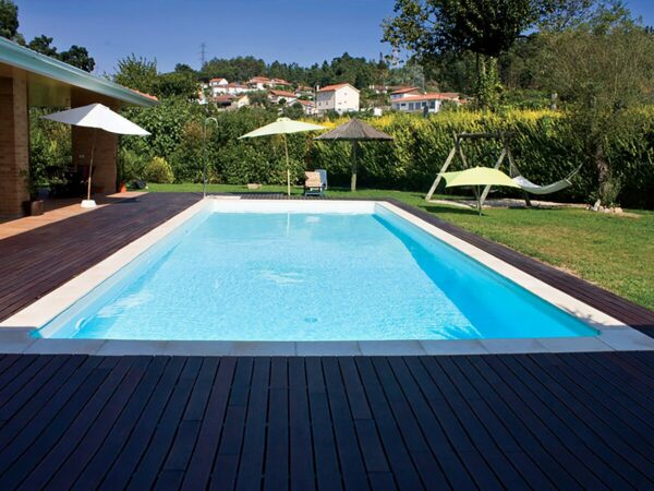 Piscine Acier Enterrée Rectangle Sunkit 4x2.5m + Projecteur LED 12V – Structure Solide et Facile à Installer