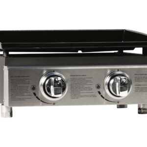 Plancha "Presto 2" - 2 Brûleurs - 5 kW - Gris