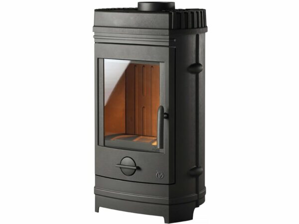 Poêle à bois en Fonte "Chatel" - Puissance 5-12 KW – Design Traditionnel & Écologique – Anthracite