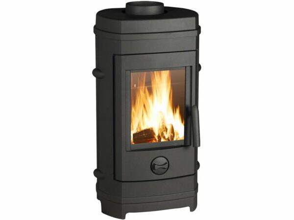 Poêle à bois en fonte "Remilly" 7 kW – Design traditionnel et performance – Anthracite