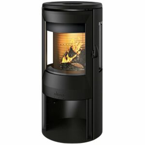 Poêle à Bois en Acier "Neosen Plus" 8 kW - Vitres 3 Côtés, Raccordable, Design Moderne