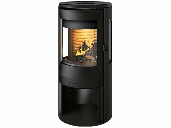 Poêle à Bois en Acier "Neosen Plus" 8 kW - Vitres 3 Côtés, Raccordable, Design Moderne