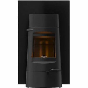 Poêle à Bois en Fonte "Aratos" 8 kW - Design Moderne, Haute Performance, Anthracite