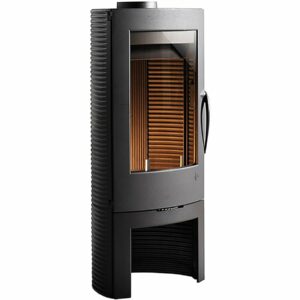 Poêle à bois Fonte Argos 12 kW - Design Francais - Origine France Garantie - Flamme Verte 7 Étoiles