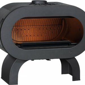 Poêle Fonte "Fifty Arche" - 92,2 x 44,25 x 73,3 cm - 10 kW - Anthracite