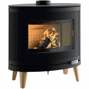 Poêle à Bois Fonte "Kaori Zen" - 9 kW - Design Scandinave - Origine France Garantie's