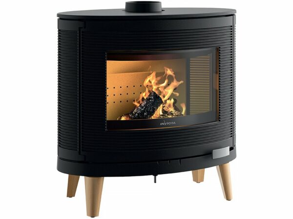 Poêle à Bois Fonte "Kaori Zen" - 9 kW - Design Scandinave - Origine France Garantie's
