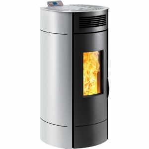 Poêle à granulés étanche "Lodi 8" blanc, Wi-Fi, 3,1-8 kW, fabrication française
