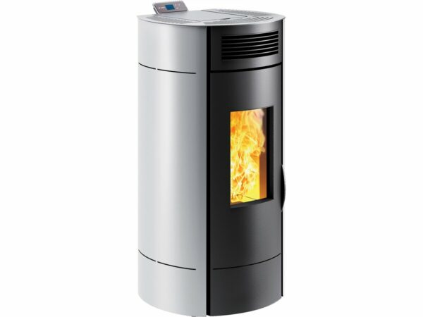 Poêle à granulés étanche "Lodi 8" blanc, Wi-Fi, 3,1-8 kW, fabrication française