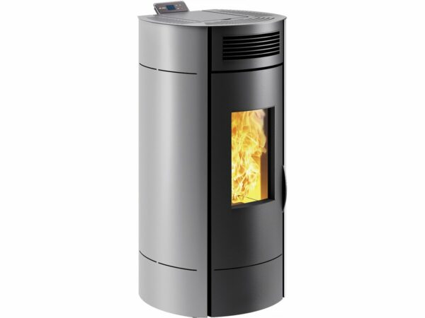 Poêle à Granulés Étanche "Lodi 8" WiFi 3,1-8 kW Gris - Solution écologique et connectée pour votre maison