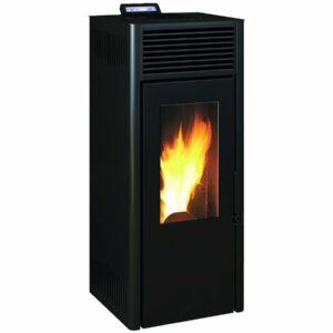 Poêle à granulé étanche "Nola 8" 4-8 kW - Installation en zone 3, compatible RE2020 - Noir