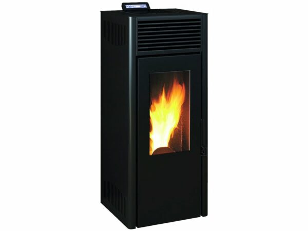 Poêle à granulé étanche "Nola 8" 4-8 kW - Installation en zone 3, compatible RE2020 - Noir